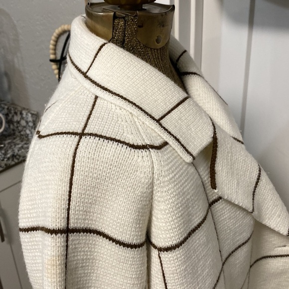 LILLY OF CALIFORNIA VINTAGE CREAM SWEATER JACKET LARGE - Picture 15 of 16